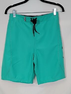 NWT Salt Life Boys Bermg Stealth Slx-qd Aqua Swim Trunks Size Large Summer